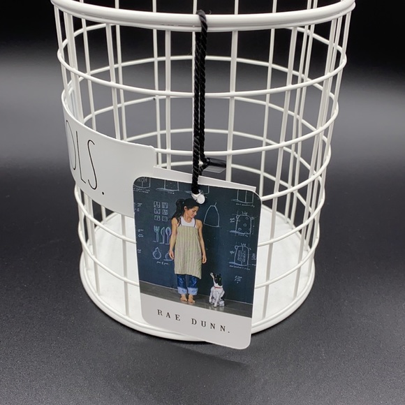 Rae Dunn White Wire Utensil Holder - Picture 3 of 5